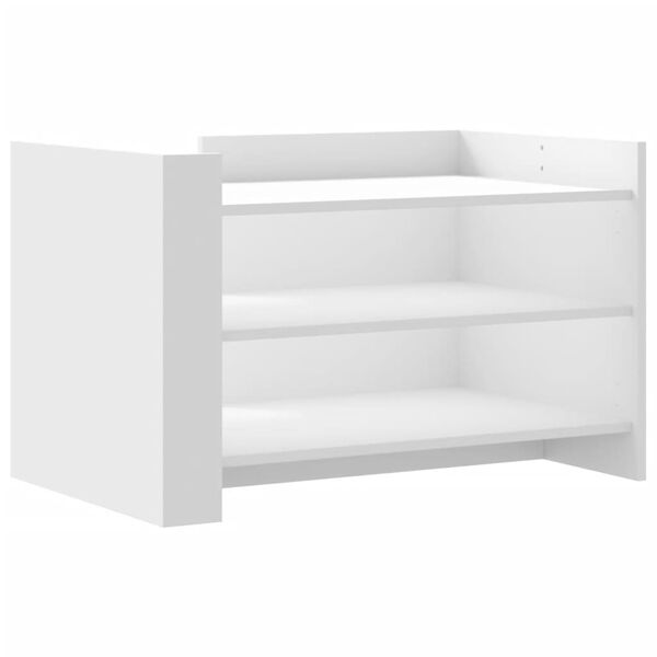 vidaXL Mesa de centro 80x50x50 cm derivados de madeira branco