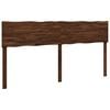 vidaXL Cabeceira de borda viva ROSTOCK Castanho escuro 180 cm