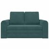 vidaXL Sof&aacute;-Cama 60cm Verde Escuro Veludo