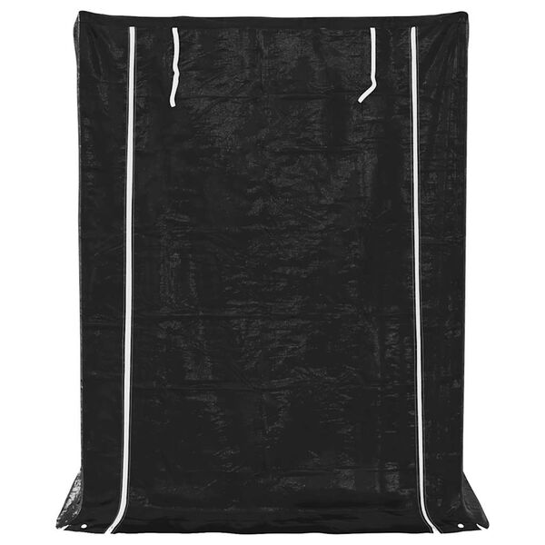 vidaXL Rack de lenha com tampa de chuva 150x100x200 cm a&ccedil;o galvanizado