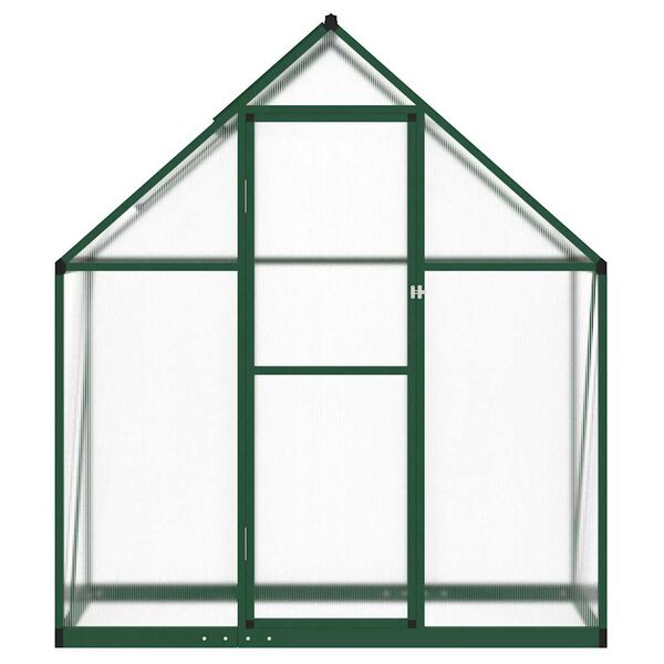 vidaXL Estufa com estrutura de base 169x58x195 cm alumínio verde