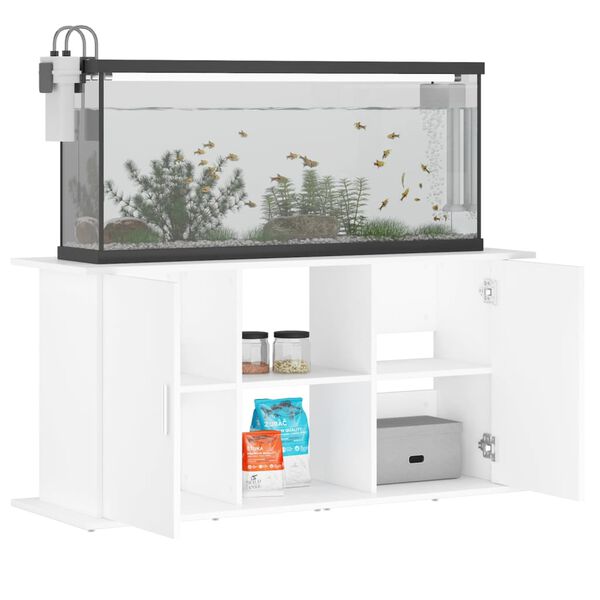 vidaXL Suporte de aquário 121x41x58 cm derivados de madeira branco