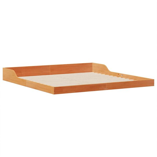vidaXL Estrutura da Cama Marrom Cera 180 x 200 cm