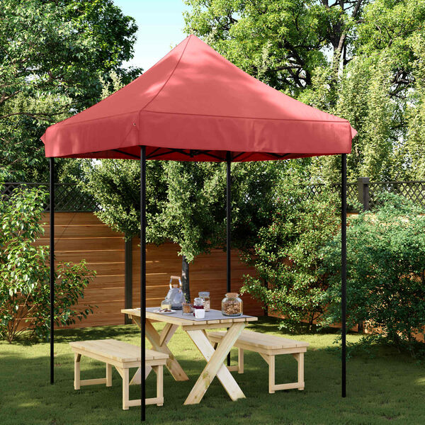vidaXL Tenda de Festa Borgonha 200 x 200 x 306 cm Tecido Oxford