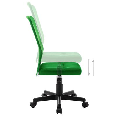 vidaXL Cadeira de escritório 44x52x100 cm tecido de malha verde