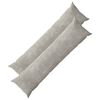 vidaXL Capa almofada 2 pcs HEERLEN Cinzento-claro 40 x 145 cm