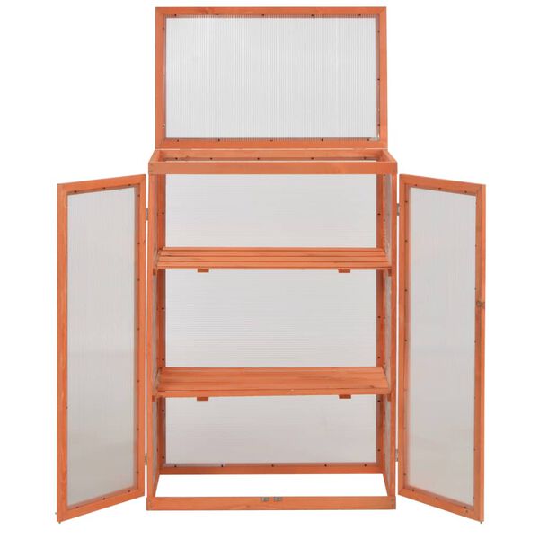 vidaXL Estufa em madeira 75x47x109 cm