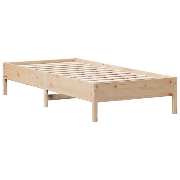 vidaXL Cama sem colch&atilde;o 90x200 cm madeira de pinho maci&ccedil;a