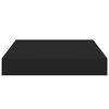 vidaXL Prateleiras de parede suspensas 4 pcs 23x23,5x3,8cm MDF preto