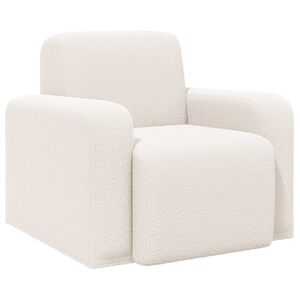 vidaXL poltrona Creme Boucl&eacute;