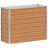 vidaXL Canteiro de jardim elevado Marrom Claro 100 x 40 x 77 cm