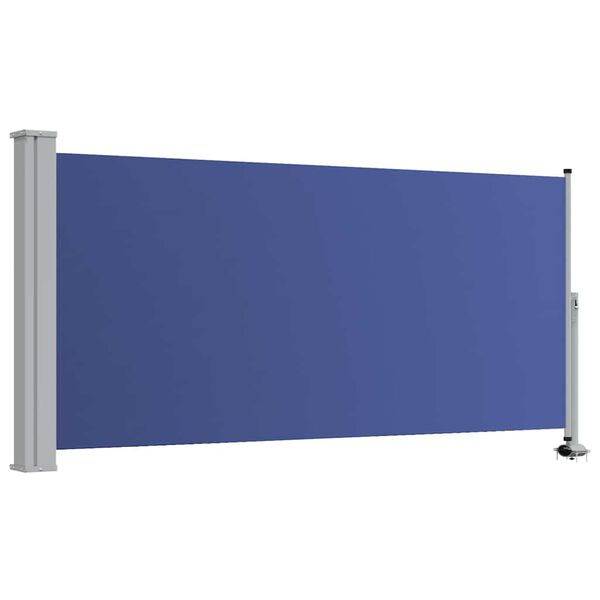 vidaXL Toldo lateral retr&aacute;til para p&aacute;tio 120x300 cm azul