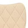 vidaXL Cadeiras de jantar 2 pcs tecido cor creme
