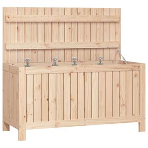 vidaXL Caixa de arruma&ccedil;&atilde;o jardim 115x49x60 cm pinho maci&ccedil;o
