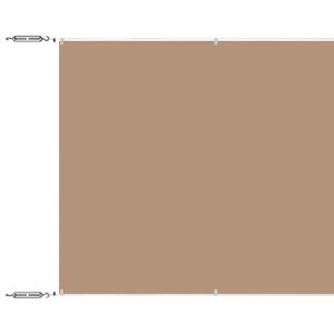 vidaXL Toldo vertical 60x1200 cm tecido oxford cinza-acastanhado