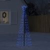vidaXL &Aacute;rvore de Natal LED com Spikes 220 LEDs Azul 180 cm