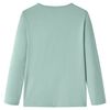 T-shirt de manga comprida para crian&ccedil;a menta m&eacute;dio 116