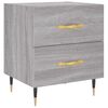 vidaXL Mesa cabeceira 40x35x47,5 cm derivados madeira sonoma cinza