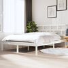 vidaXL Estrutura de cama 140x190 cm madeira de pinho maciça branco