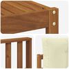 vidaXL Conjunto de Sof&aacute;s para Exterior 6 pcs Natural e Creme