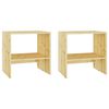 vidaXL Mesas de cabeceira 2 pcs 40x30,5x40 cm madeira de abeto maci&ccedil;a