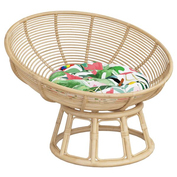 vidaXL Almofad&atilde;o redondo &Oslash; 60 x11 cm tecido oxford multicor