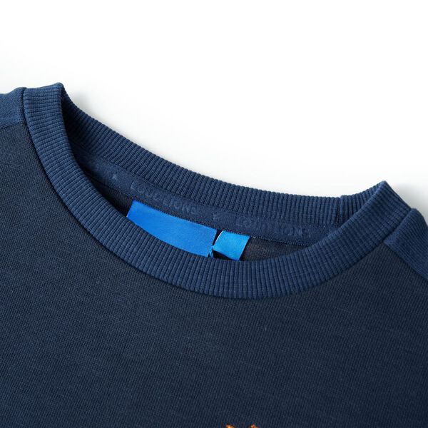 Sweatshirt para crian&ccedil;a azul-escuro mesclado 128