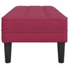 vidaXL banco com almofada Vinho Vermelho 113 x 57 x 39 cm Veludo