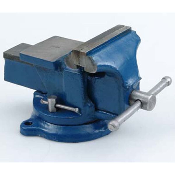 VOREL Torno de bancada com base girat&oacute;ria 125 mm 36038