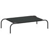 vidaXL Cama para c&atilde;es elevada 90x50x20cm tecido oxford e a&ccedil;o preto