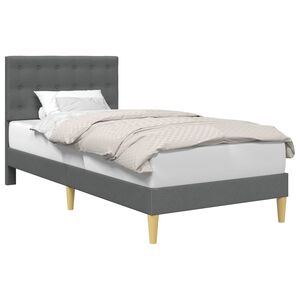 vidaXL Estrutura da Cama Cinzento-Escuro 80 x 200 cm Tecido