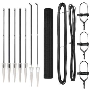 vidaXL Poste de Cerca Cinzento