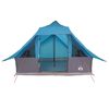 vidaXL Barraca Tipi com telhado Azul 364 x 281 x 257 cm tafet&aacute;