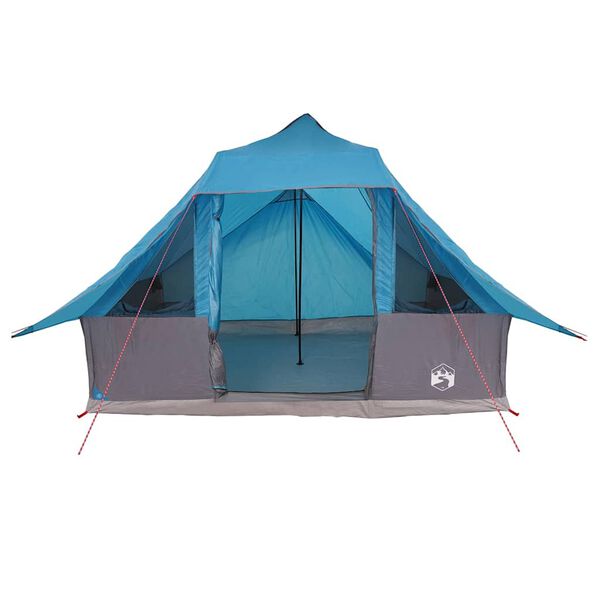 vidaXL Barraca Tipi com telhado Azul 364 x 281 x 257 cm tafet&aacute;