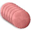 vidaXL Almofada com travesseiro HEERLEN 6 unid. Rosa Veludo