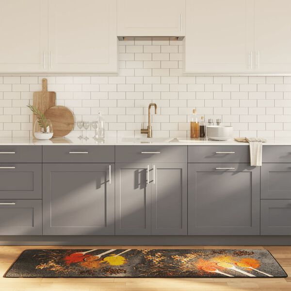 vidaXL Tapete de cozinha lav&aacute;vel 60x180 cm multicor