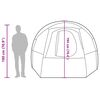 vidaXL Tenda de campismo túnel para 4 pessoas impermeável verde