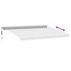 vidaXL Toldo retr&aacute;til autom&aacute;tico com LED 450x350 cm antracite/branco