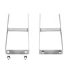 vidaXL Estacas de ch&atilde;o para cerca de WPC 2 pcs a&ccedil;o 40 cm