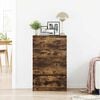 vidaXL Aparador 60x35x98,5 cm madeira processada cor carvalho fumado