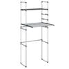 vidaXL Prateleira para m&aacute;quina de lavar roupa 77x52x192 cm alum&iacute;nio