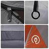 vidaXL Tenda de campismo túnel p/ 4 pessoas impermeável cinza/laranja