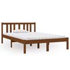 vidaXL Estrutura cama pequena de casal 120x190 cm madeira castanho-mel