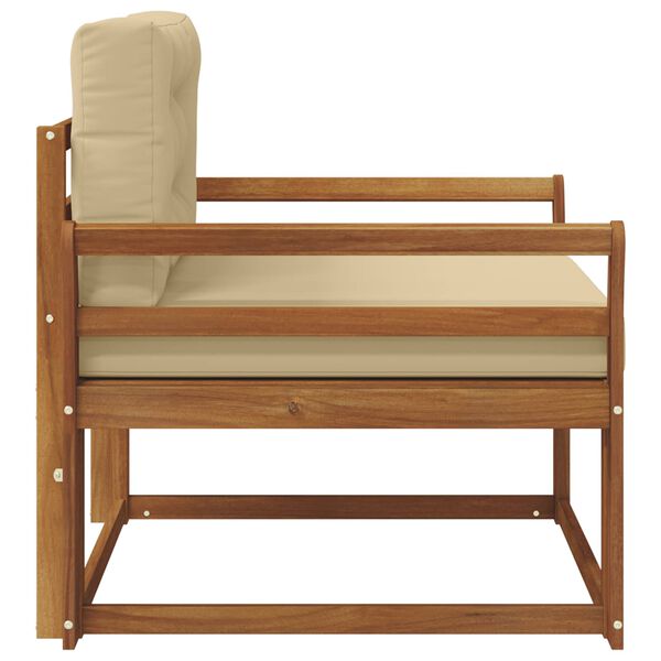 vidaXL Sof&aacute; M&eacute;dio Externo Madeira S&oacute;lida de Ac&aacute;cia Natural