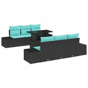 vidaXL Conjunto de Sof&aacute; de Jardim 7 unid. 6-N&uacute;mero de lugares