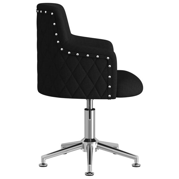 vidaXL Cadeira de escrit&oacute;rio girat&oacute;ria tecido preto