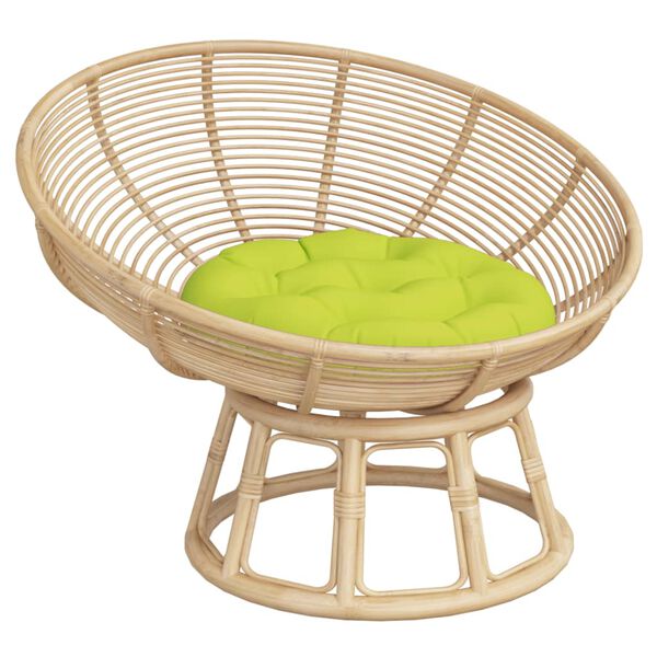 vidaXL Almofad&atilde;o redondo &Oslash; 60 x11 cm tecido oxford verde brilhante