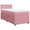vidaXL Cama com molas/colch&atilde;o 90x190 cm veludo rosa