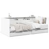 vidaXL Sof&aacute;-cama com gavetas sem colch&atilde;o 90x200 cm branco
