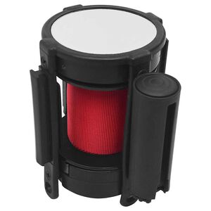 vidaXL Barreira separadora de fita retr&aacute;til 200 cm vermelho